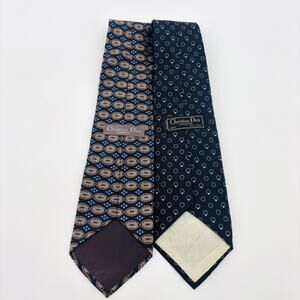 Christian Dior Tie Silk Mens Lot Of 2 Designer Multicolor